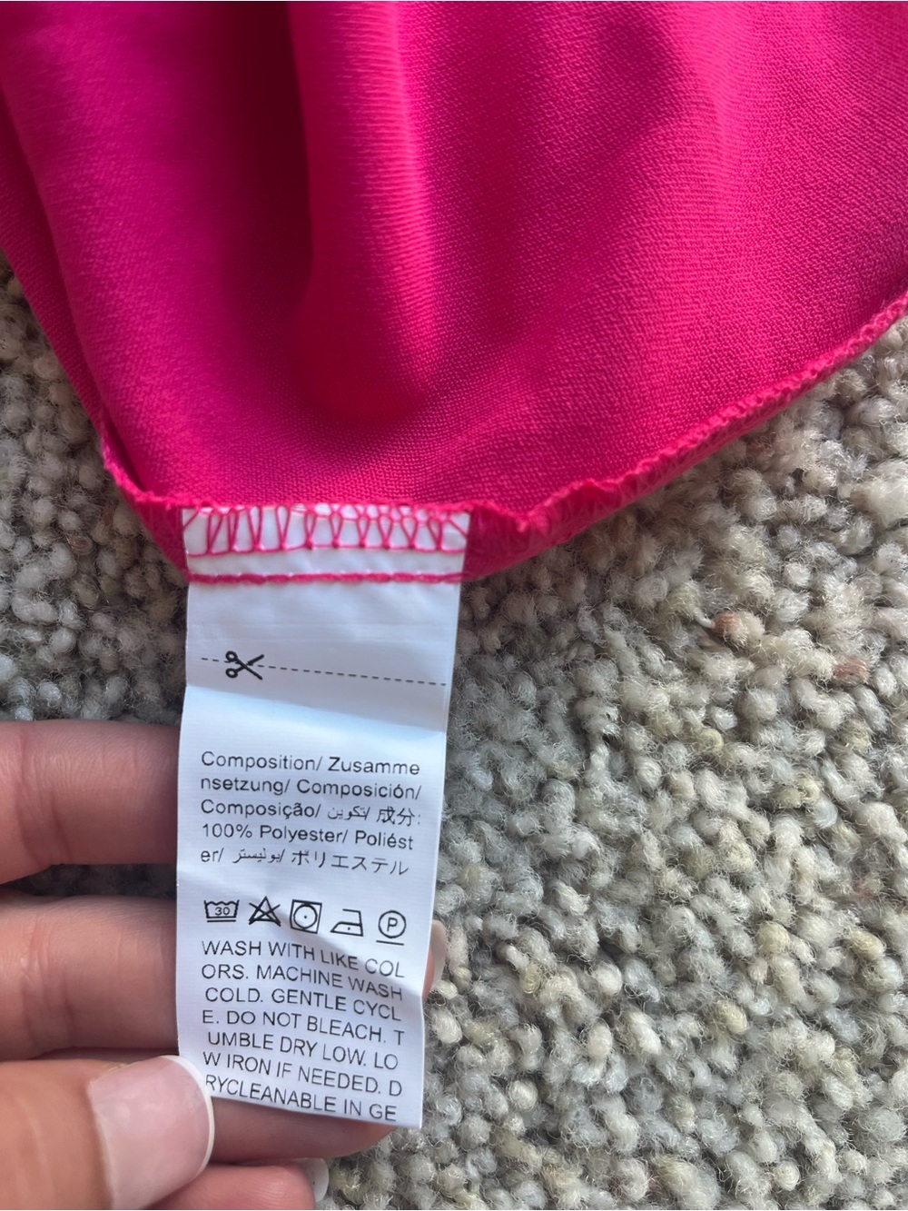 SHEIN Pink One-Shoulder Ruffle Dress - Picture 3 of 3